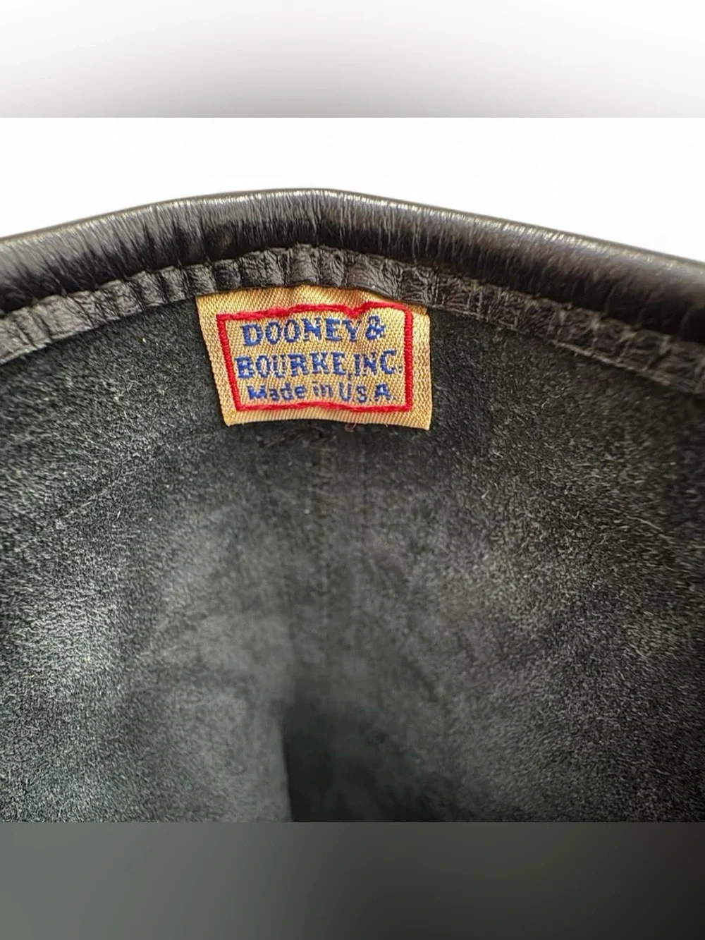 Vintage Dooney & Bourke Small Black Pebbled Bucket Bag with Brown Pebbled Wallet